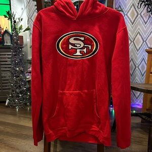 NFL San Francisco 49er’s hoodie, size youth 18